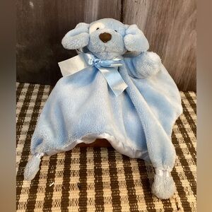Gund Baby Spunky Satineesnug Lovey Puppy Plush Blue Security Blanket